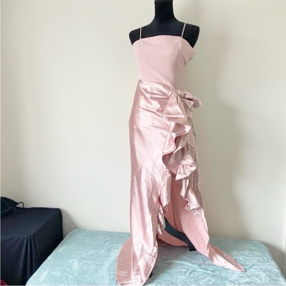 MABLE Pink Formal Asymmetrical Dress Size Small